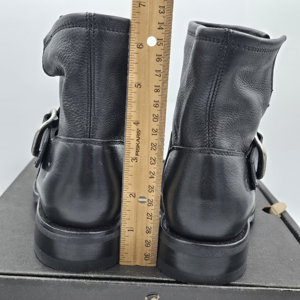 NIB Frye Veronica Flex Botties, Leather Moto Anlke Boots, Black, Women's 6 - Picture 7 of 16